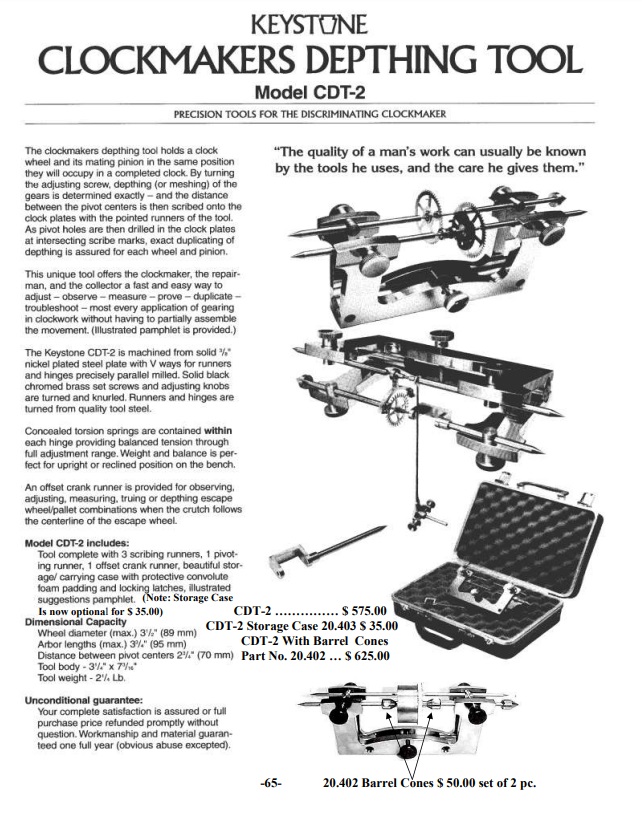 Keystone Depthing Tool